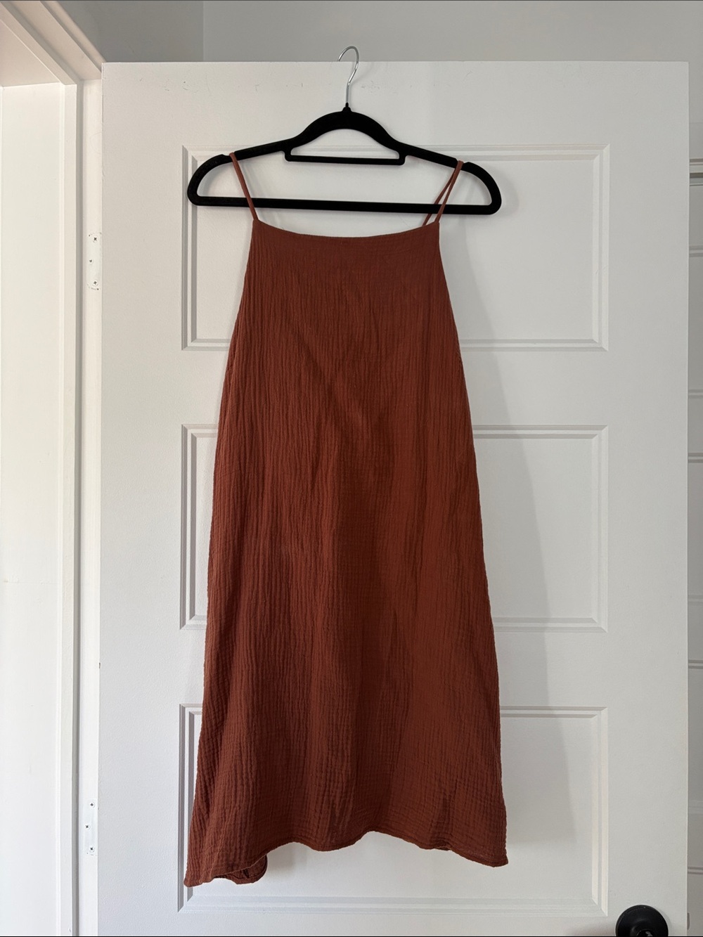 Burn orange Spaghetti Strap Mini Dress